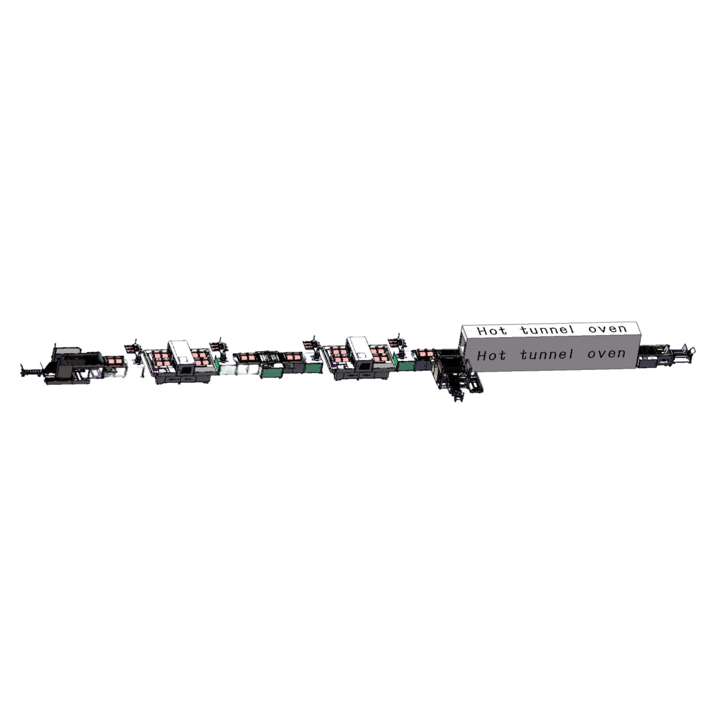 PCB legend inkjet printer (Two machine auto loading and unloading online - Connecting hot tunnel oven)